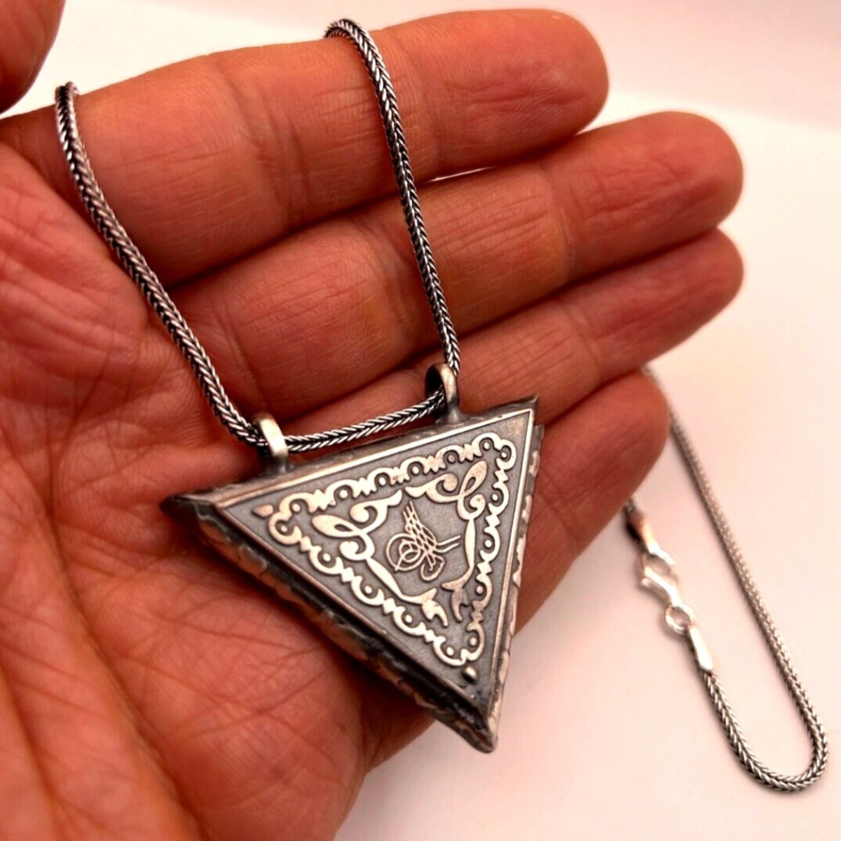 Cevsen Muska Kette 925 Sterling Silber Osmanlı Tugra