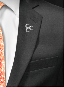 Üc Hilal Anstecknadel mit Pin 925 Sterling Silber – Yaka Rozeti