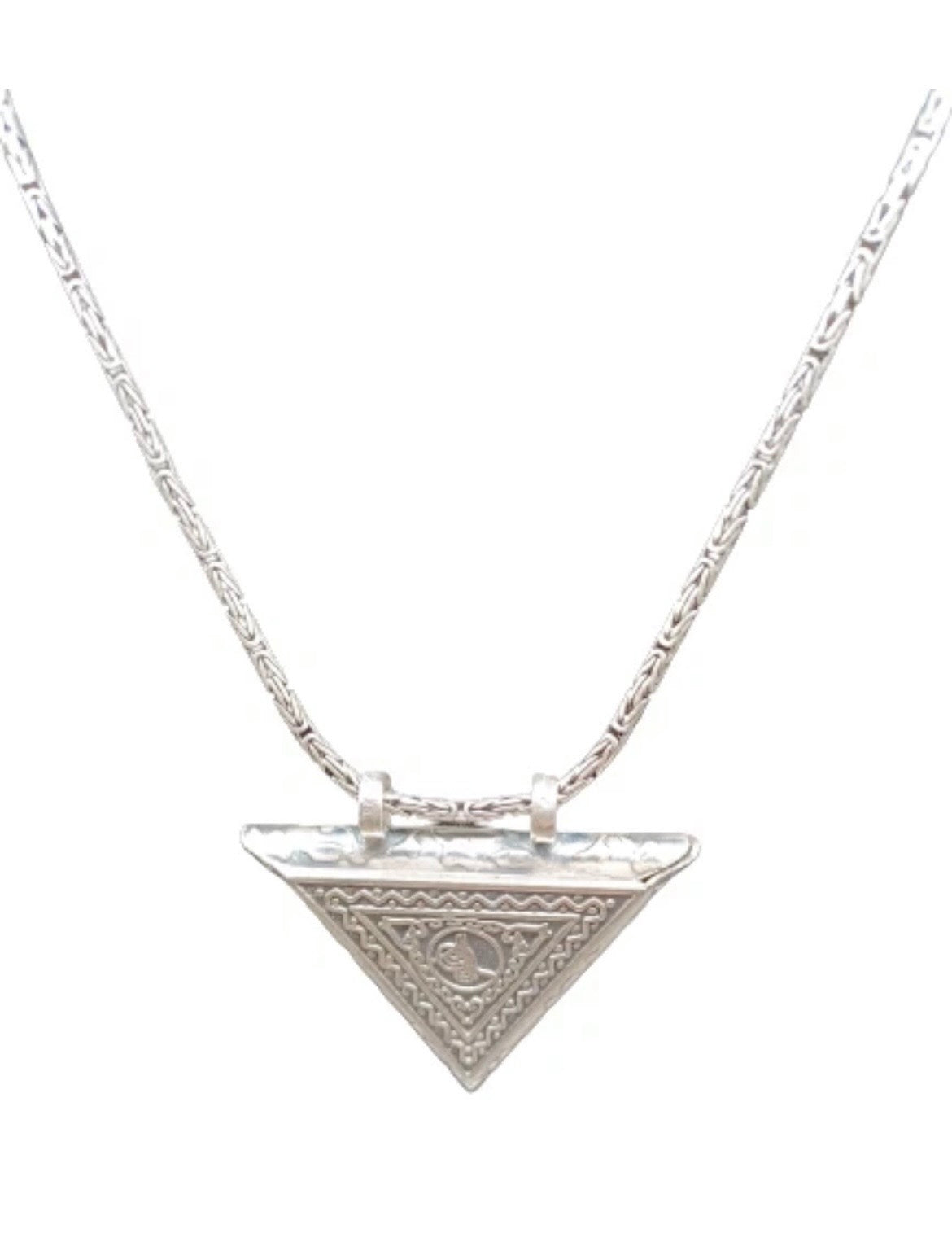 925 Sterling Silber Cevsen Muska Osmanli Tugra Anhänger mit Königskette 55cm