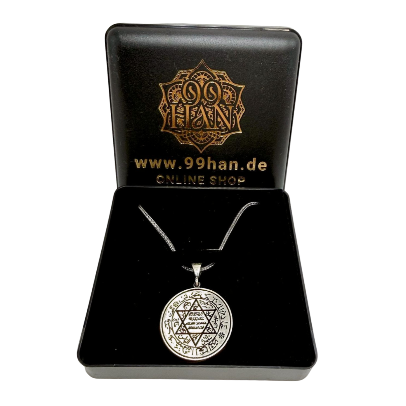 Siegel Salomons Anhänger & 60 cm Kette – 925 Silber | Hz. Süleyman Mührü
