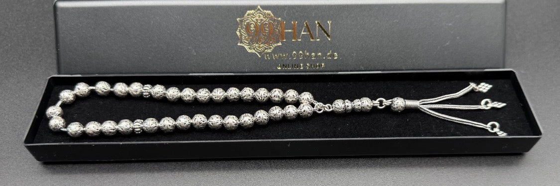 Gebetskette 925 Sterling Silber 29g | Gümüş Tesbih