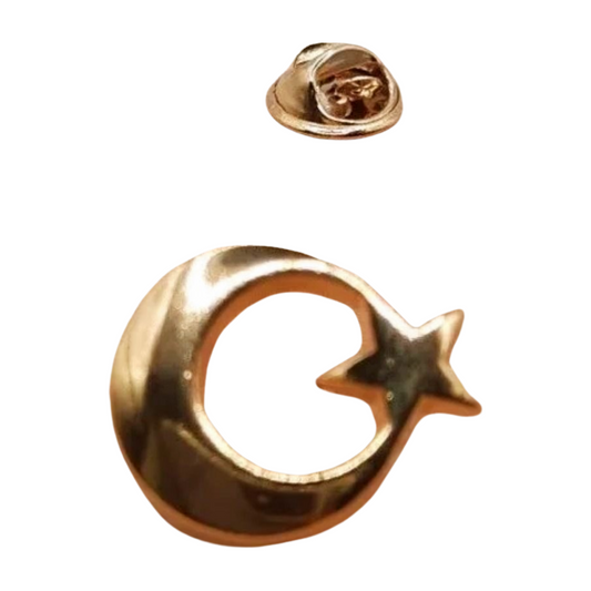 Ay yildiz Türkei Mond & Stern Anstecknadel-Pin Gold – AYYILDIZ Yaka Rozeti
