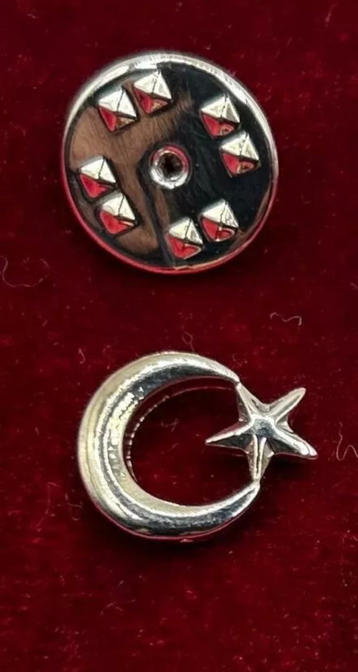Ay yildiz Türkei Mond & Stern Anstecknadel-Pin – AYYILDIZ Yaka Rozeti