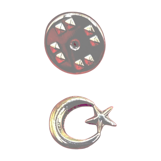 Ay yildiz Türkei Mond & Stern Anstecknadel-Pin – AYYILDIZ Yaka Rozeti