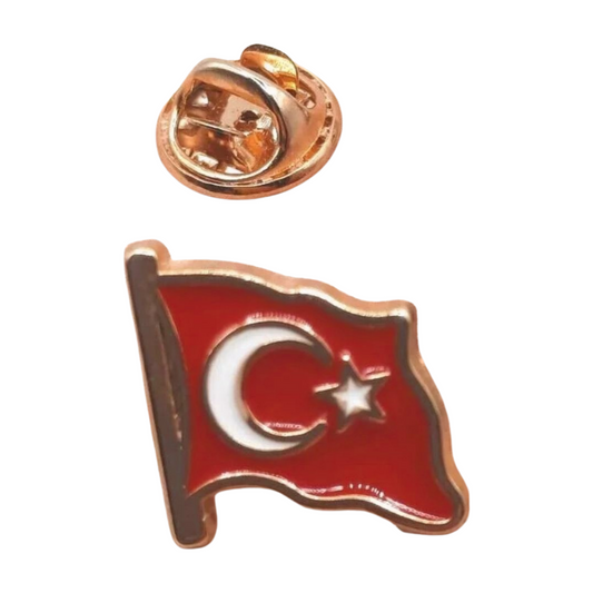 Türkei Flagge Anstecknadel-Pin Gold – Türk Bayrak Yaka Rozeti