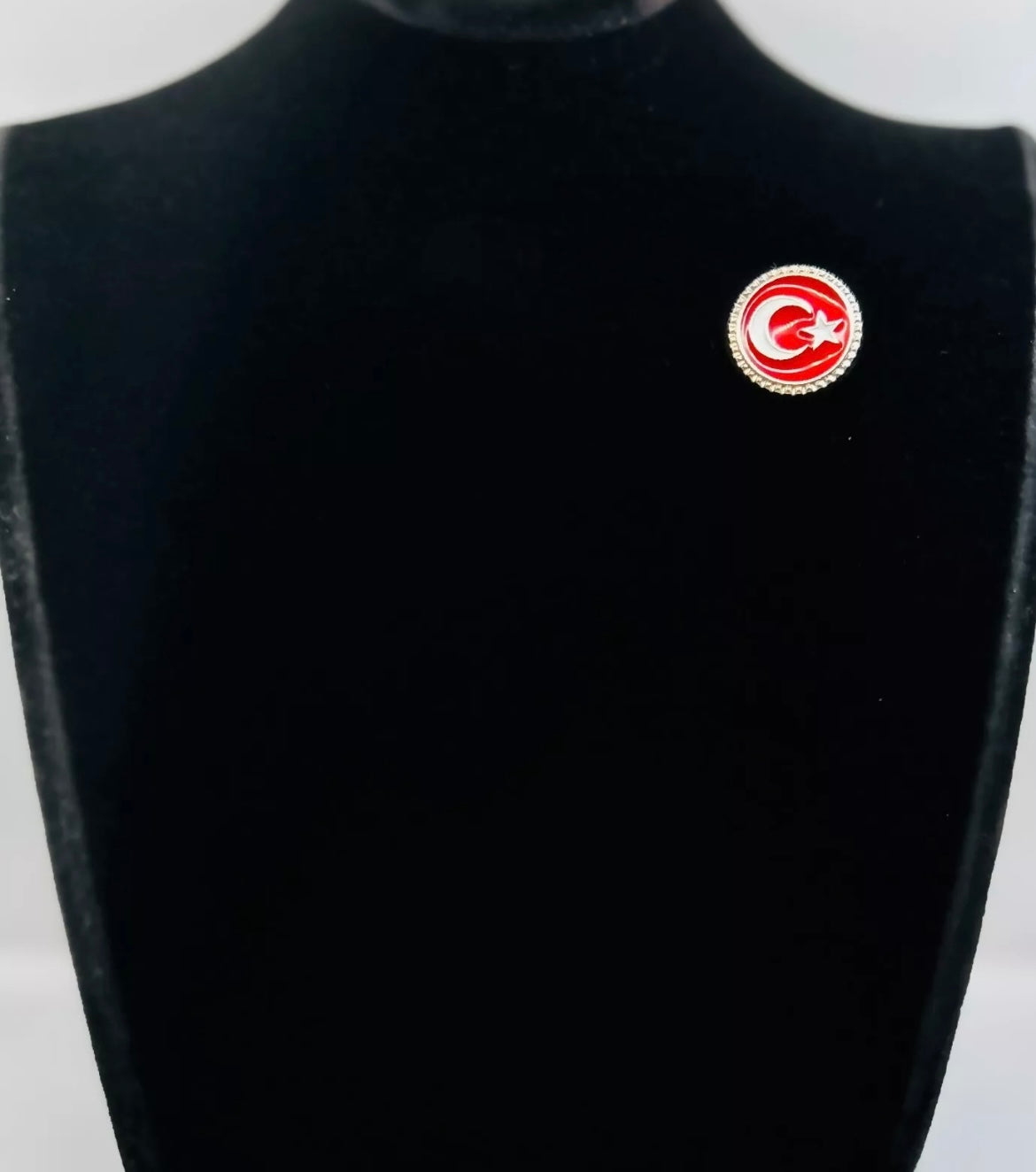 Türkei Flagge Anstecknadel-Pin Rund – Türk Bayrak Yaka Rozeti