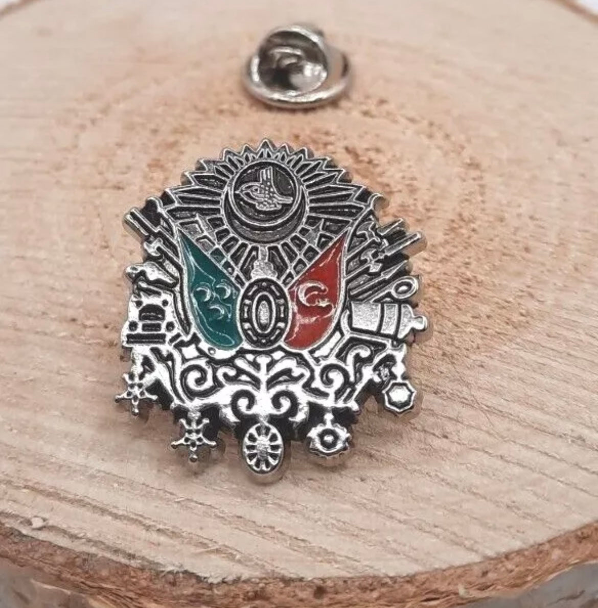 Osmanischer Reich Wappen Anstecknadel-Pin – Osmanli Arma Yaka Rozeti