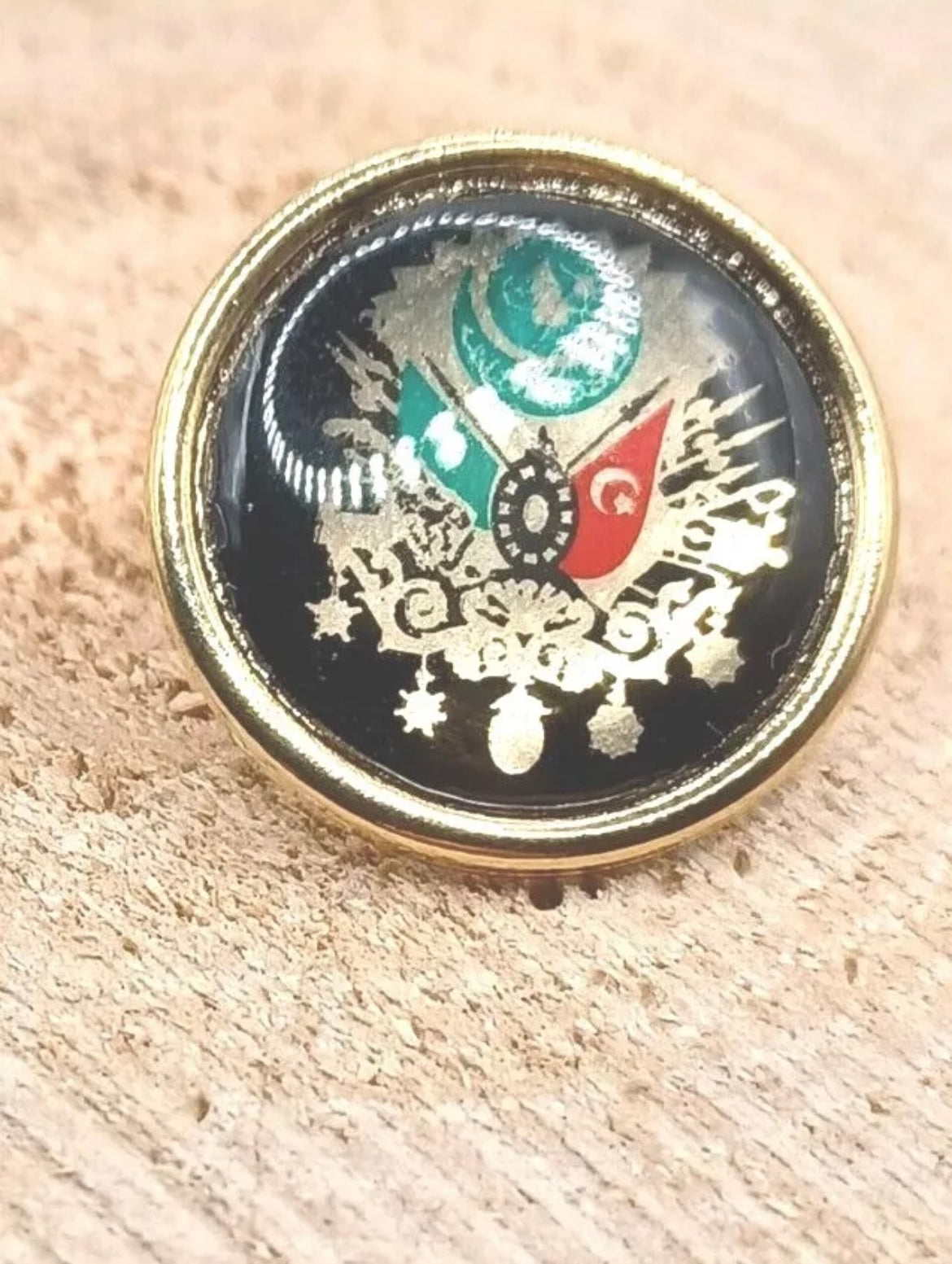 Osmanischer Reich Wappen Anstecknadel-Pin – Osmanli Arma Yaka Rozeti