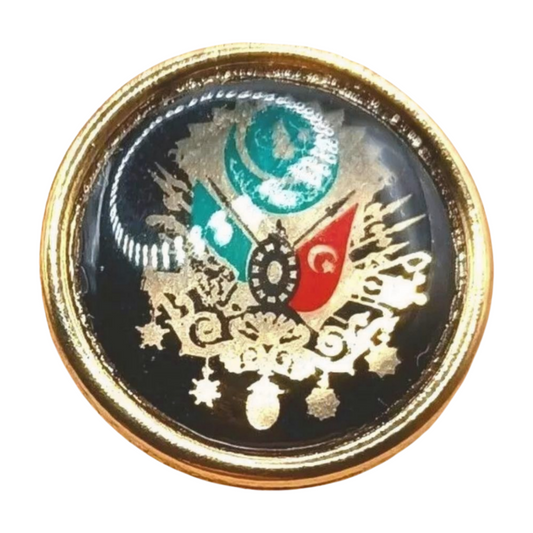Osmanischer Reich Wappen Anstecknadel-Pin – Osmanli Arma Yaka Rozeti