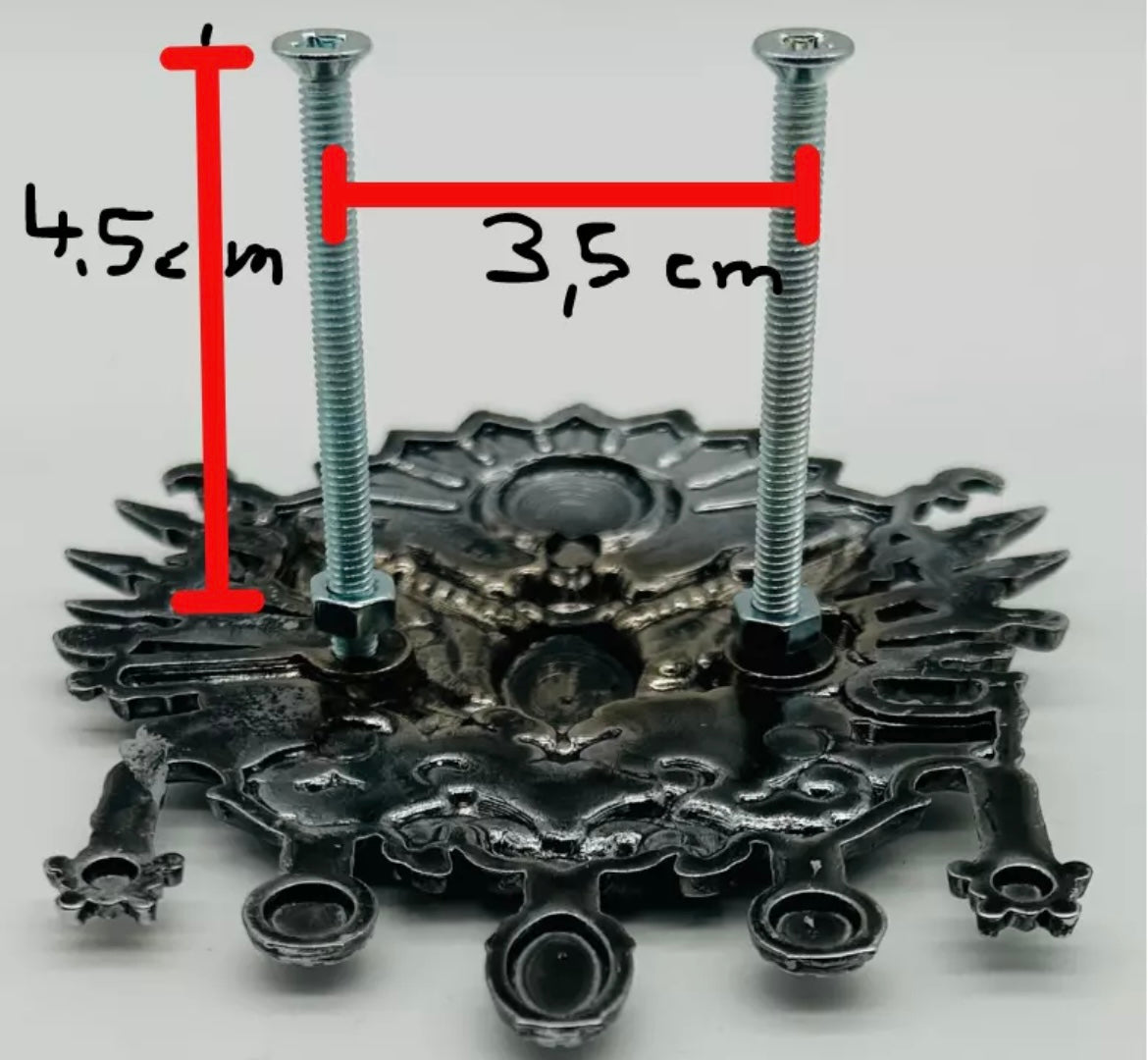 Osmanlı Tugra Arma Emblem – Metall Wappen mit Schrauben