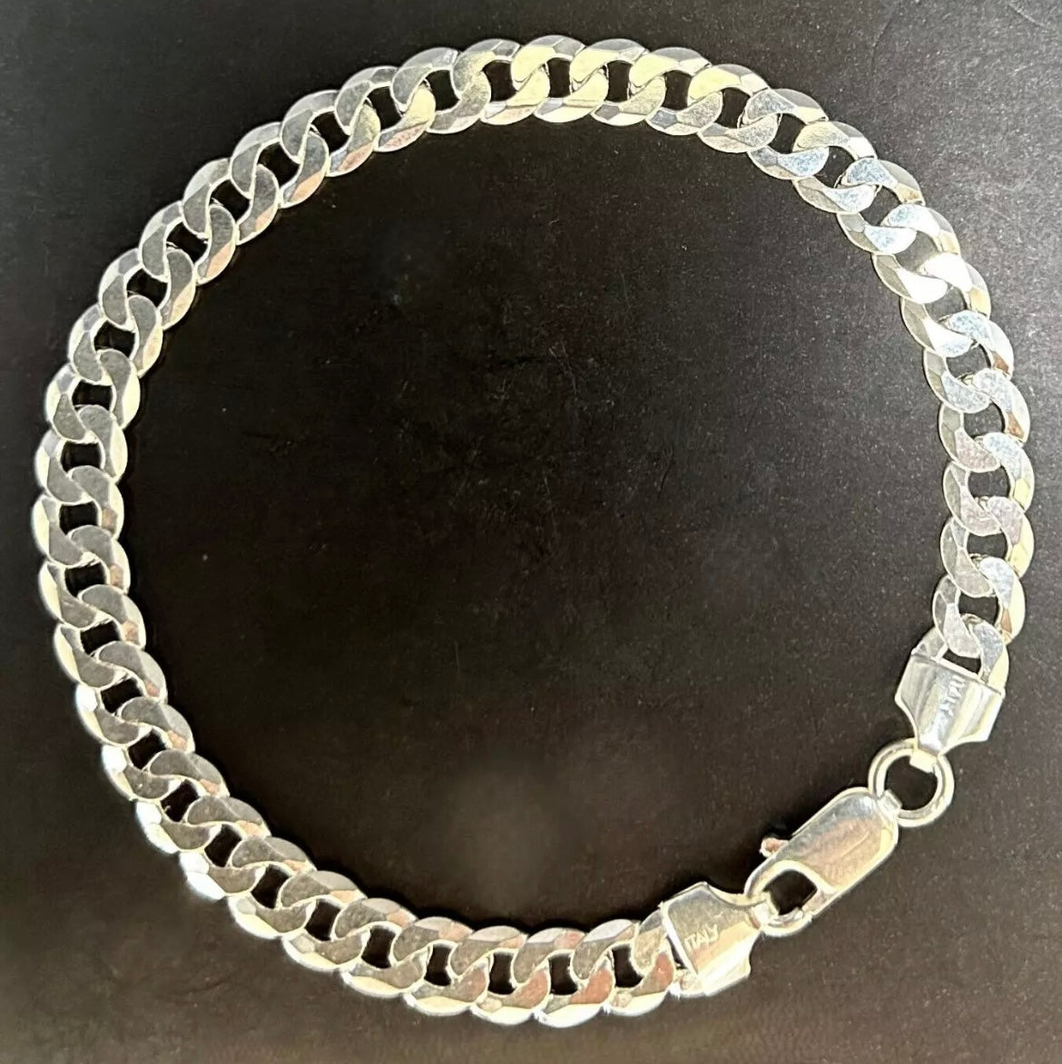 Herren Armband 925 Sterling Silber – Massive Panzerkette 6 mm, Handgefertigt