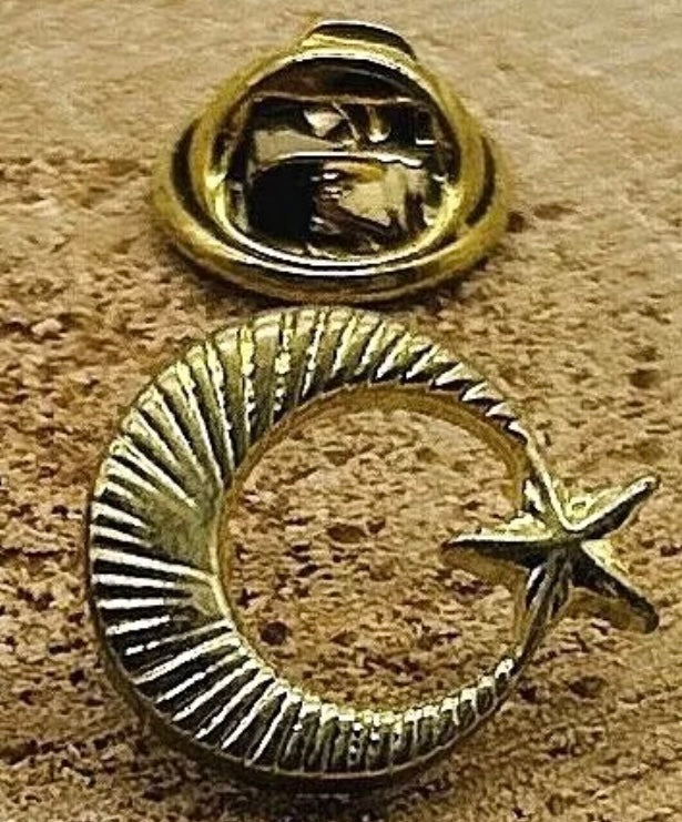 Ay yildiz Türkei Mond & Stern Anstecknadel-Pin Gold – AYYILDIZ Yaka Rozeti