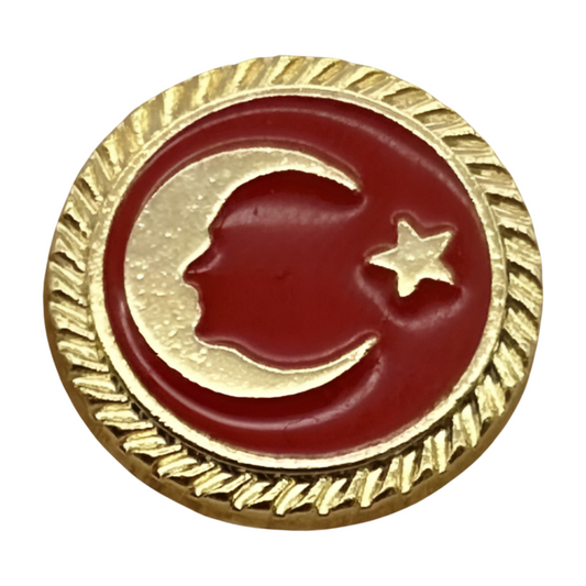 Atatürk & Flagge Anstecknadel-Pin –  AYYILDIZ K.Atatürk Siluet Yaka Rozeti