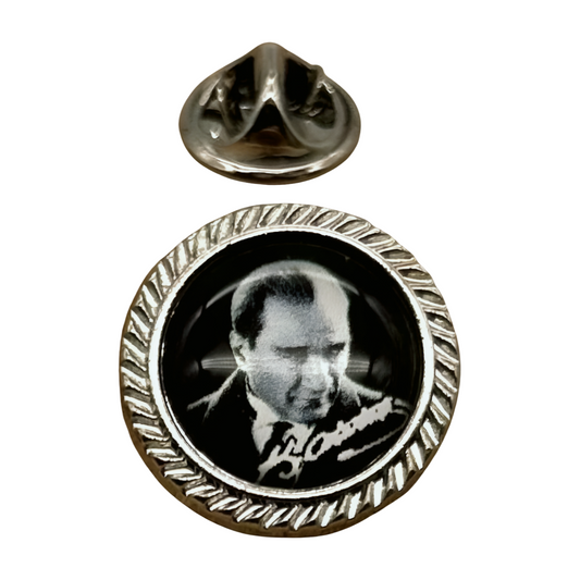 Atatürk Anstecknadel-Pin Black – imza K.Atatürk Yaka Rozeti