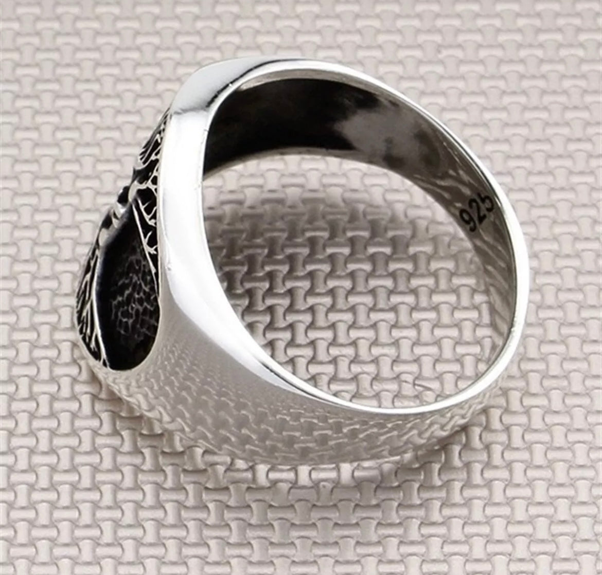 Herrenring 925 Sterling Silber – Lebensbaum Siegelring | Baum des Lebens Ring