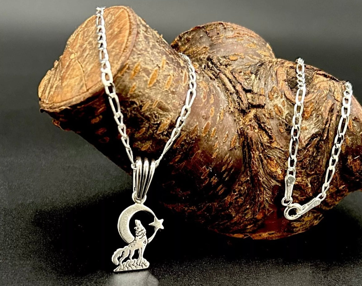Bozkurt & Ay Yıldız Anhänger mit 55 cm Kette – 925 Sterling Silber | Herren Halskette „Türkiye – Vatan – Osmanlı“ Stil