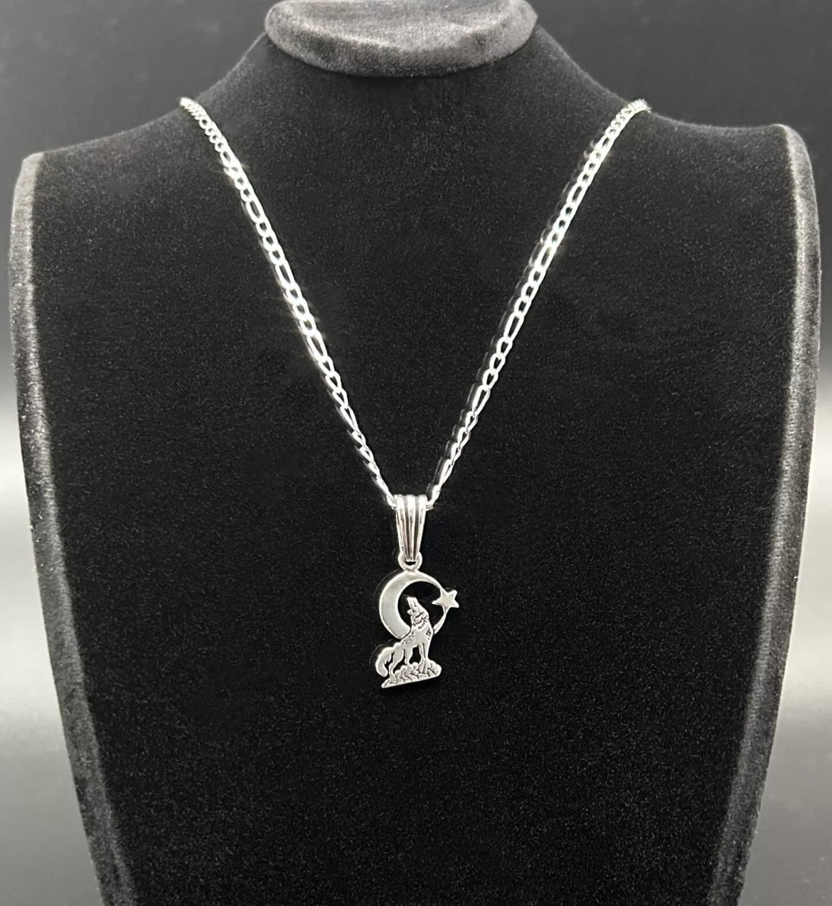 Bozkurt & Ay Yıldız Anhänger mit 55 cm Kette – 925 Sterling Silber | Herren Halskette „Türkiye – Vatan – Osmanlı“ Stil