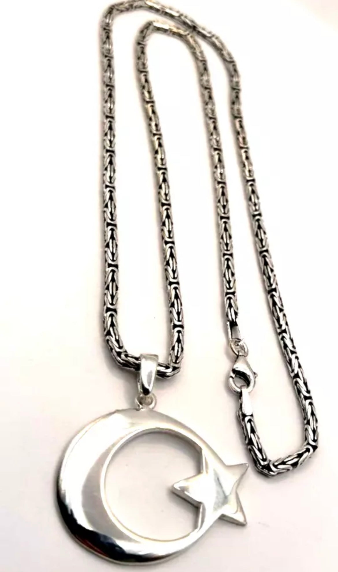 AY YILDIZ Anhänger & 55 cm Königskette – 925 Silber