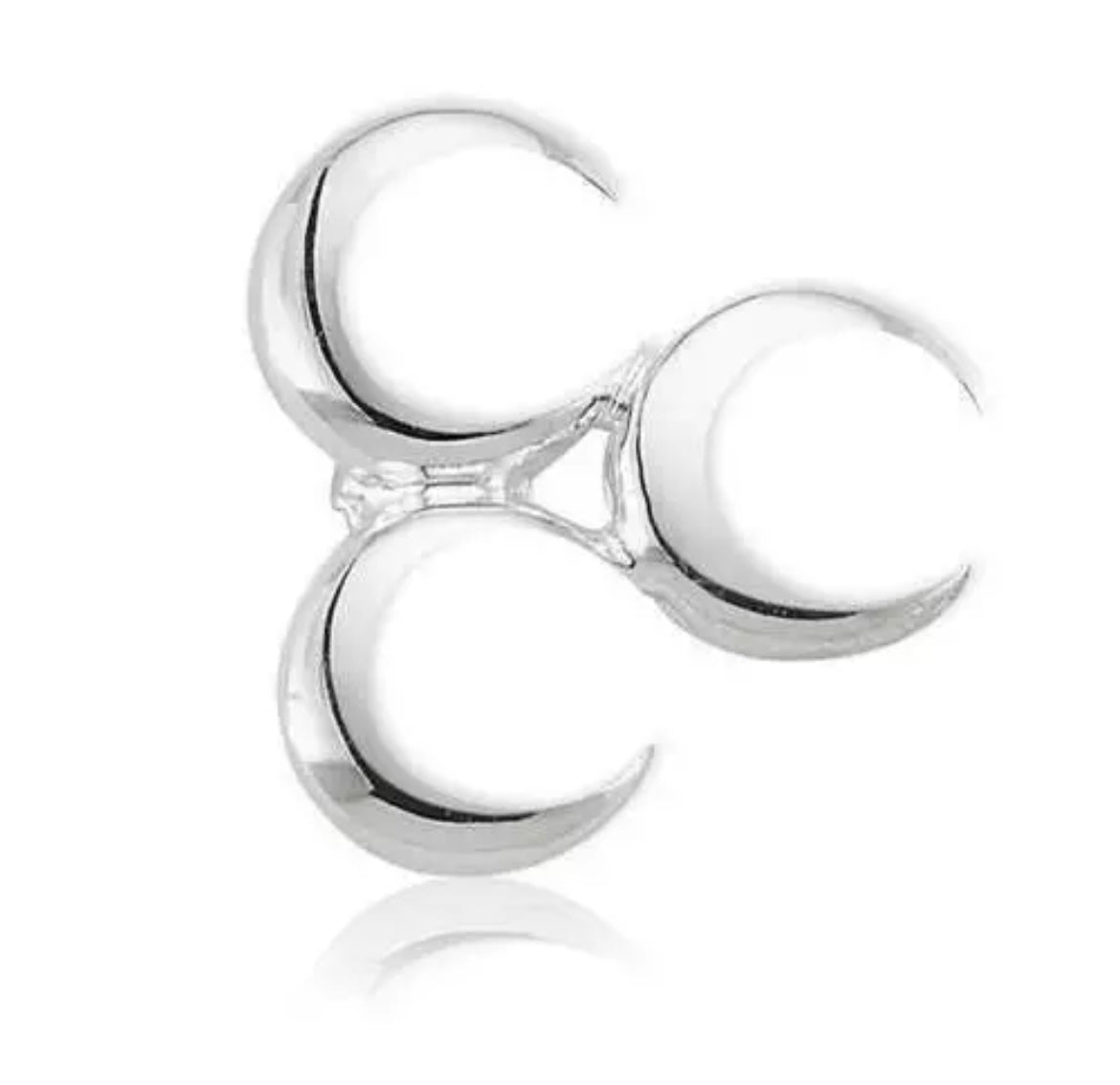 Üc Hilal Anstecknadel mit Pin 925 Sterling Silber – Yaka Rozeti
