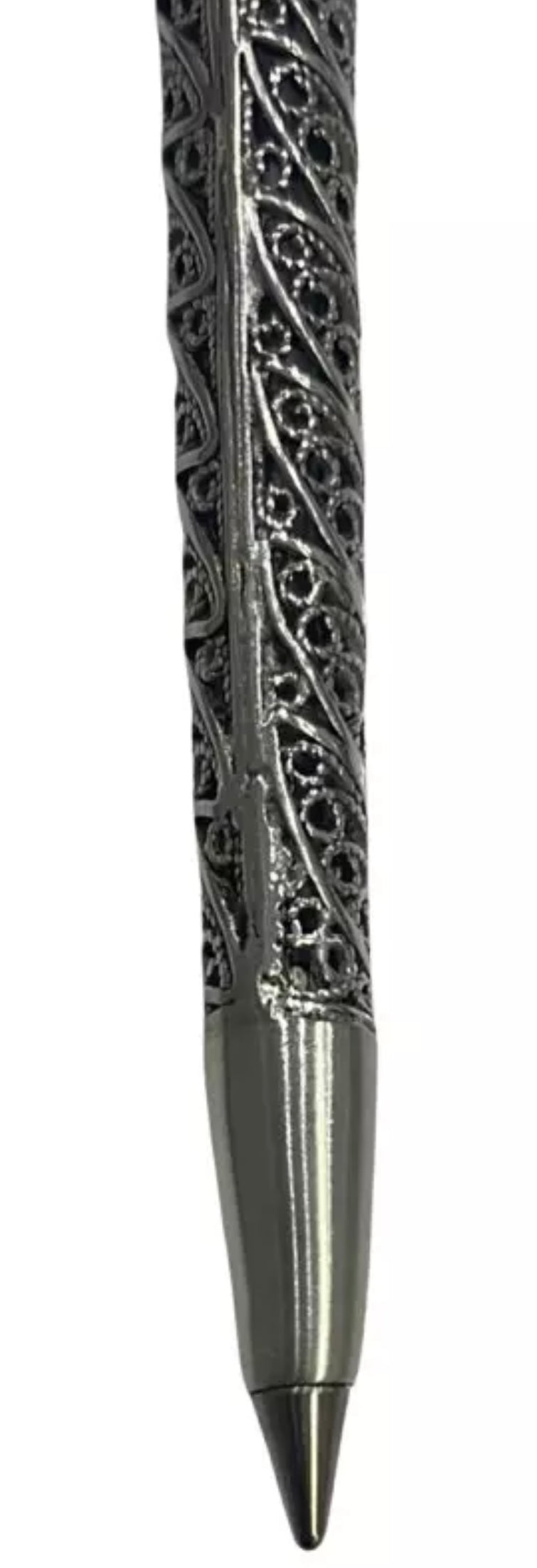 Ay Yıldız Kugelschreiber mit Halter – Massiv 925 Sterling Silber Schreibset Halbmond Stern Design