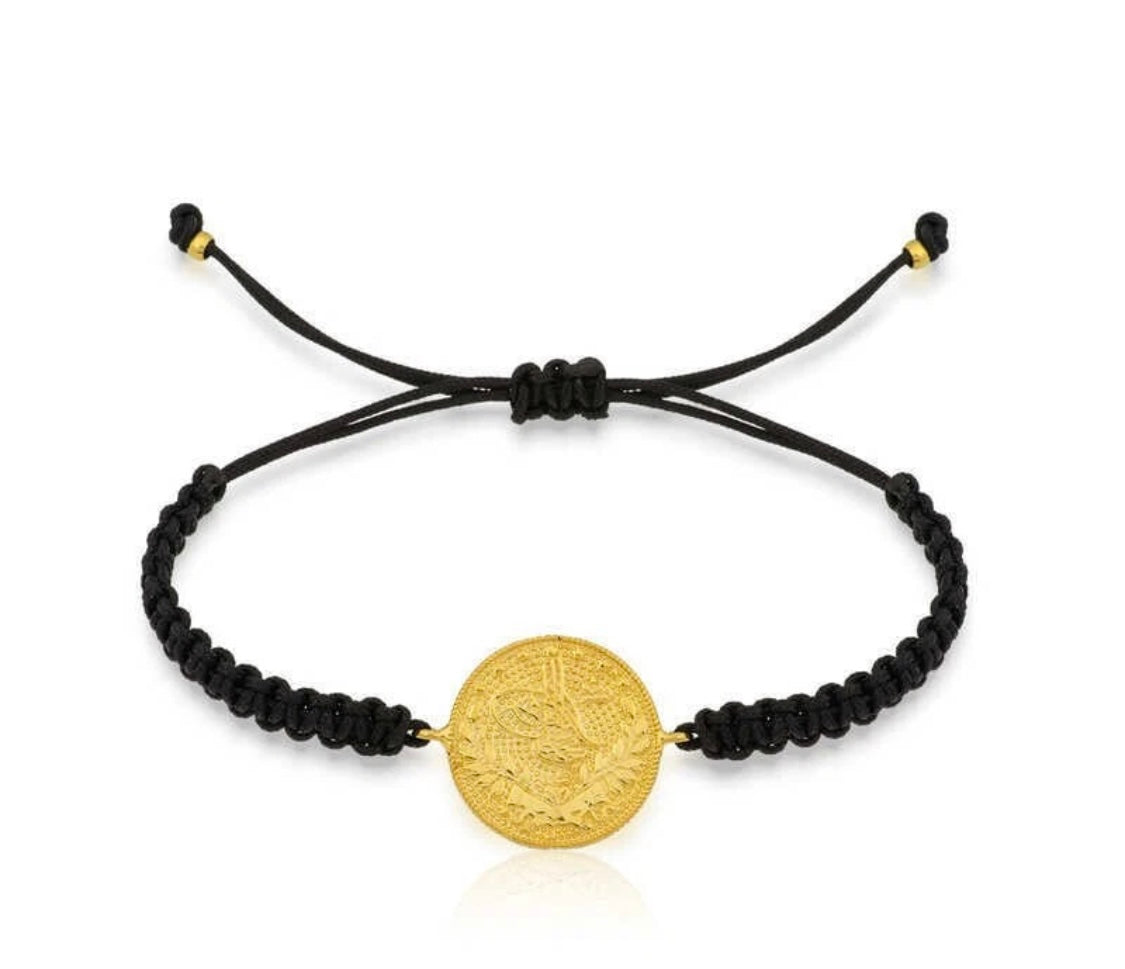 Osmanisches Tugra Schmuckset 925 Silber vergoldet | Halskette, Armband & Ohrringe