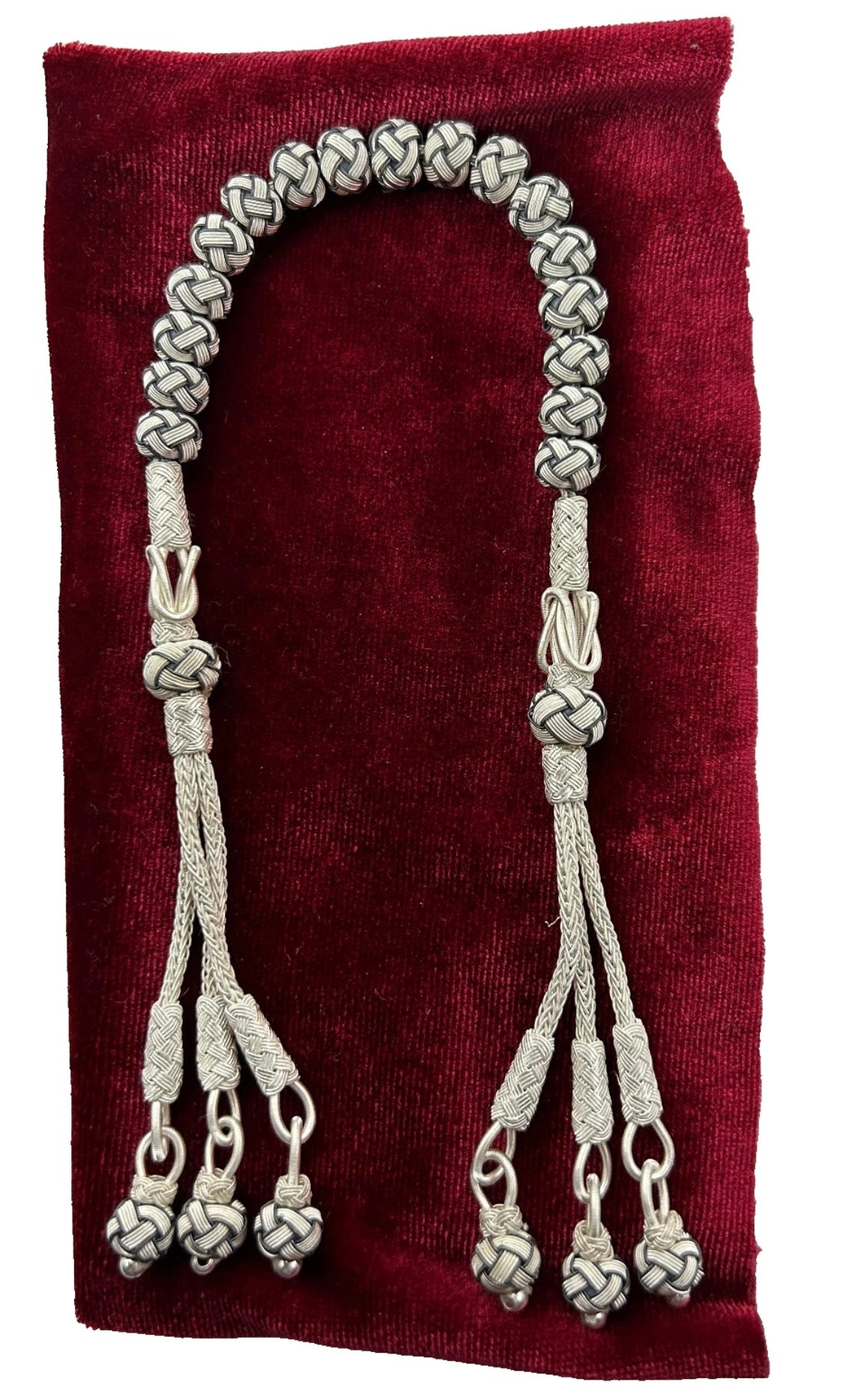 Zaza Tesbih – 1000er Silber Trabzon Kazaz | Handgestrickte Zaza