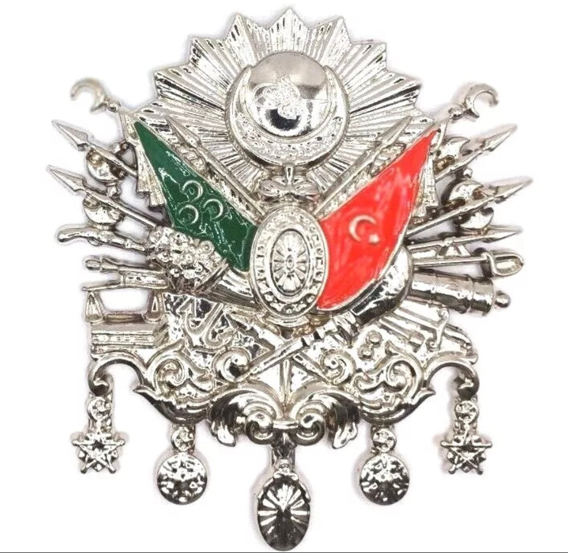 Osmanlı Arma Tugra XL Auto Emblem | Osmanische Wappen - Chrom