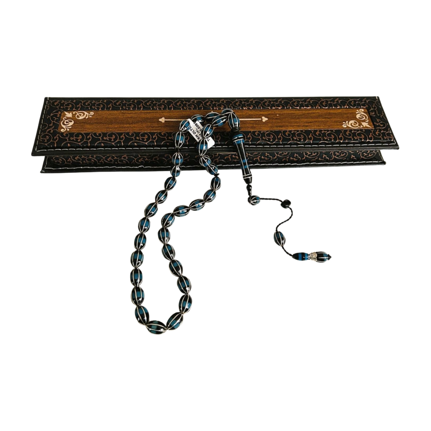 Erzurum Oltu Tesbih  - 925er Silber - Black Amber Gebetskette