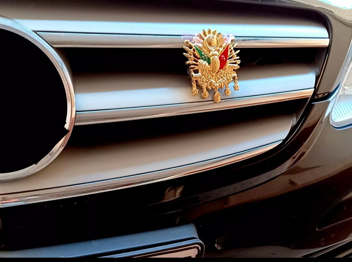 OSMANLI ARMA Auto Emblem mit Schrauben - aus Kunststoff – Gold