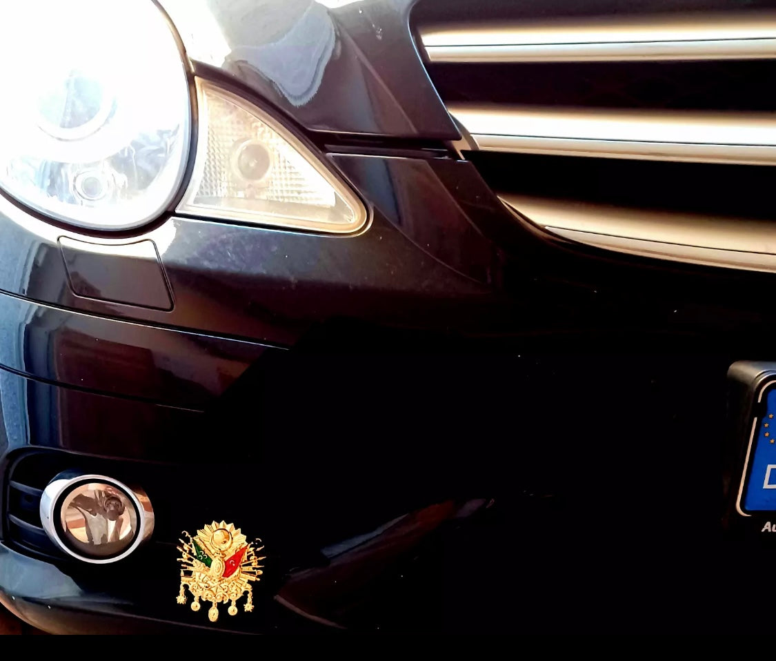 OSMANLI ARMA Auto Emblem mit Schrauben - aus Kunststoff – Gold
