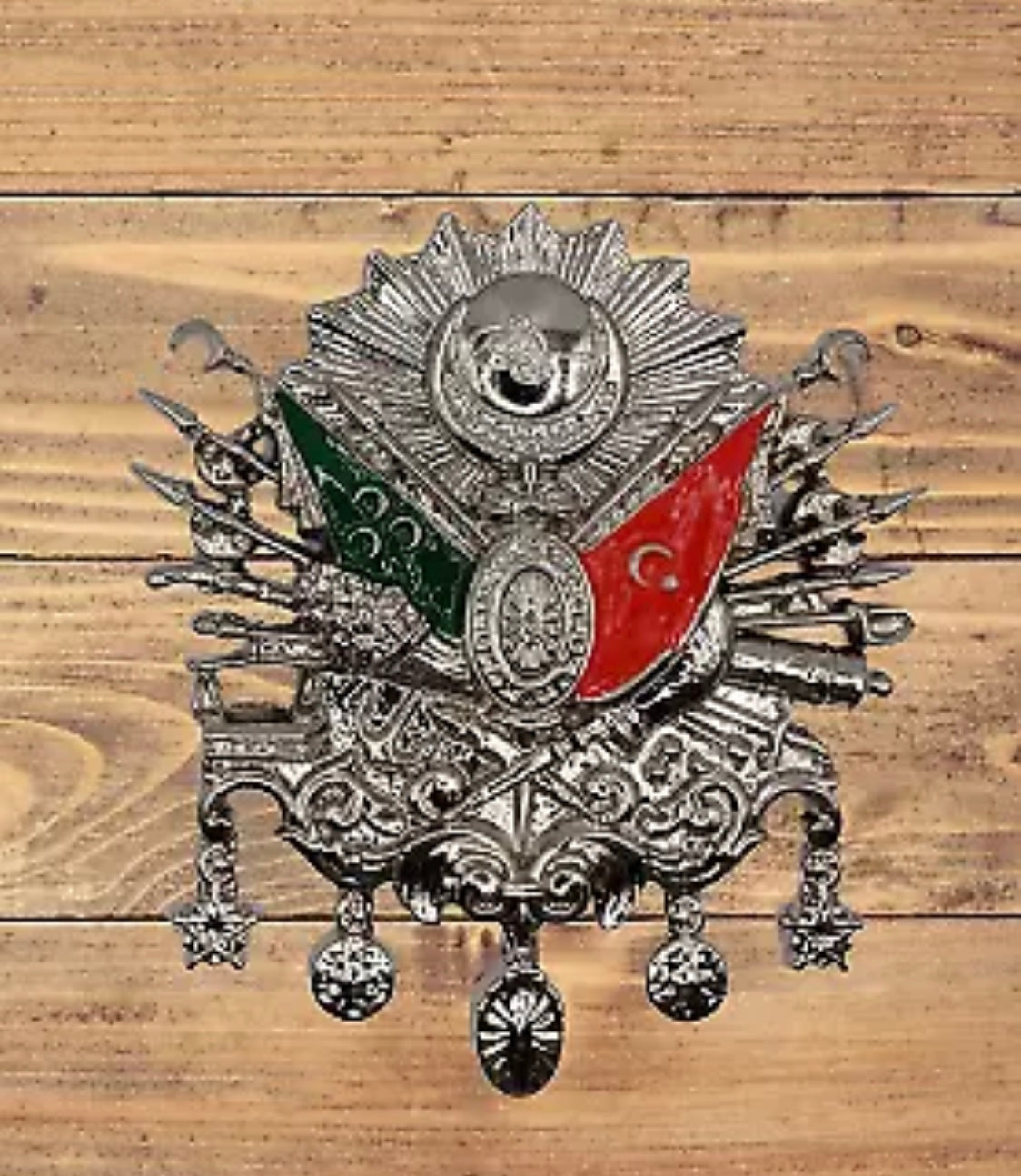 Osmanlı Arma Tugra XL Auto Emblem | Osmanische Wappen - Chrom