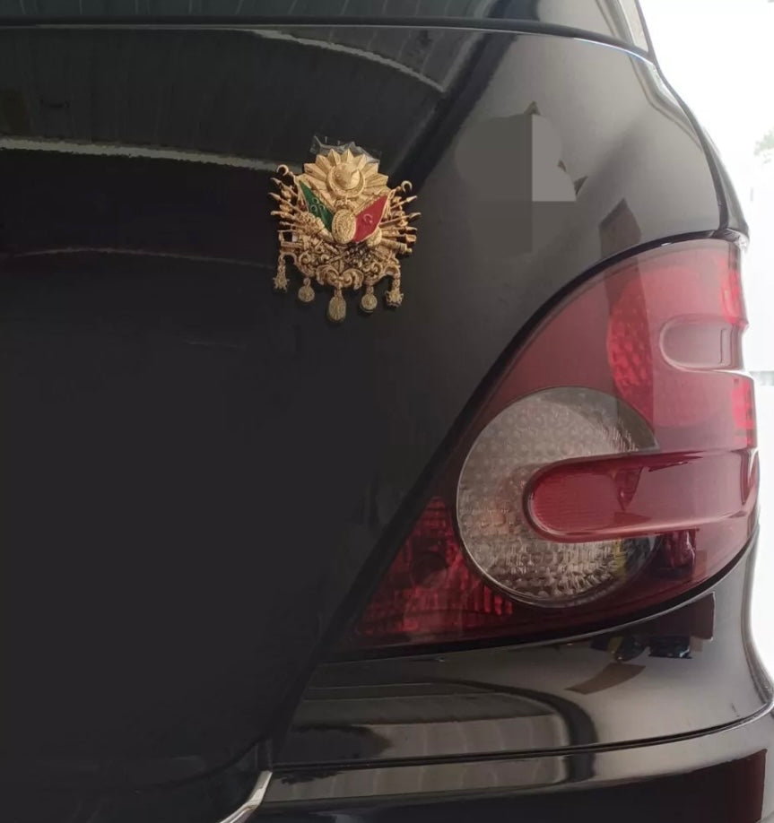 Osmanlı Arma Tugra XL Auto Emblem | Osmanische Wappen - Gold