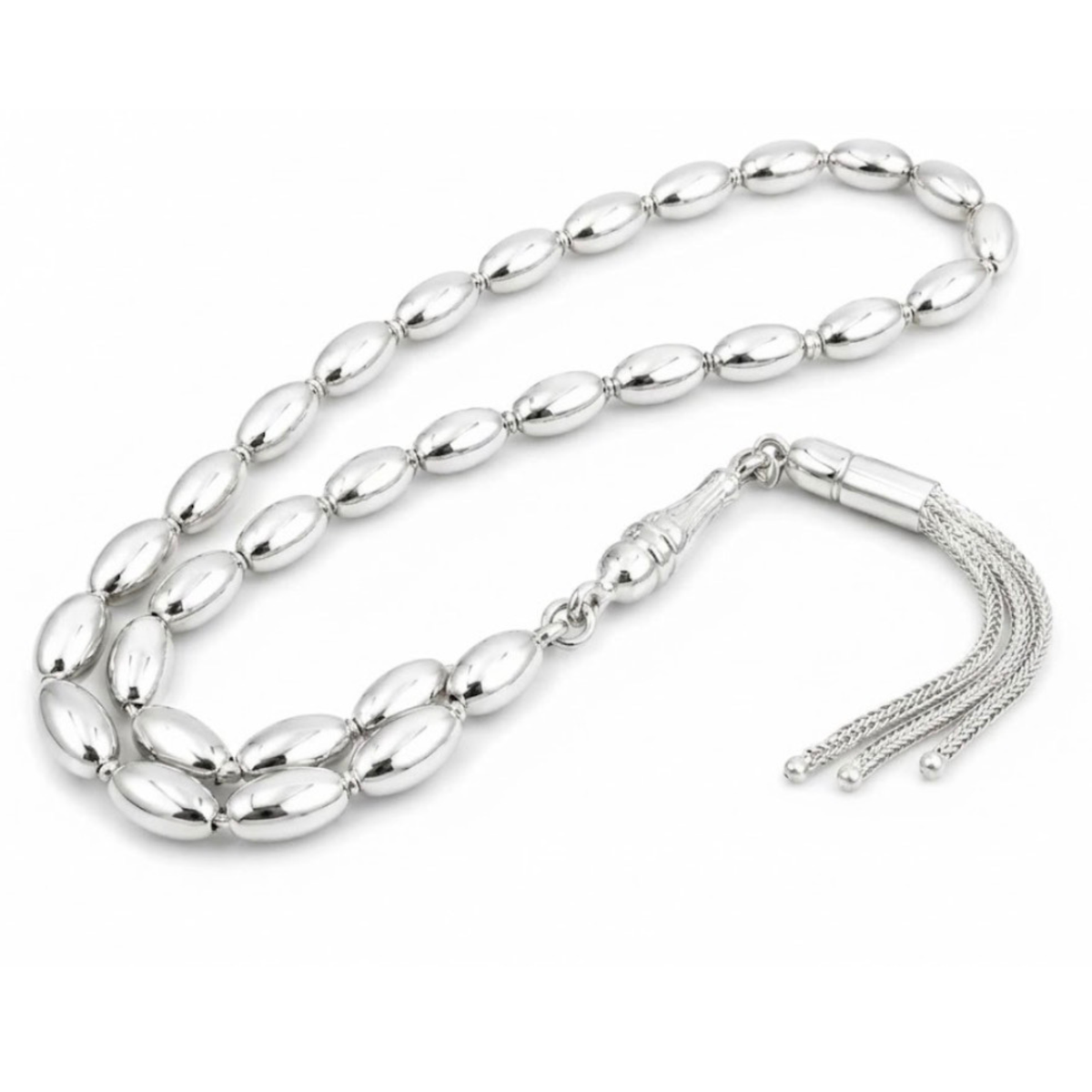 Tesbih made of 925 silver - prayer beads 27 grams of sterling silver 
