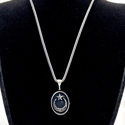 Ay Yildiz Kette 925 Sterling Silber Kelime-i Tevhid