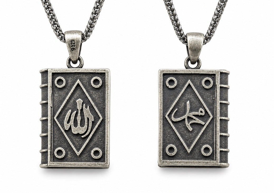 Muska Anhänger mit Kette aus 925 Silber - Ayetel Kürsi