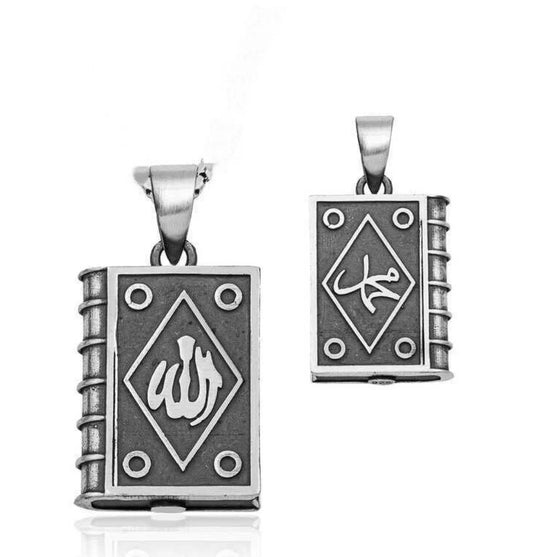 Muska Anhänger mit Kette aus 925 Silber - Ayetel Kürsi