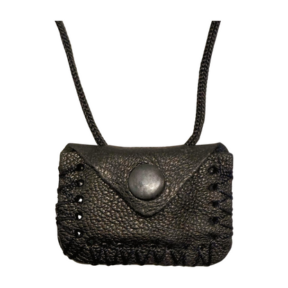 Cevşen Muska 6 cm Kette aus echtem Leder – mit Ayetel Kürsi & Dua Surah