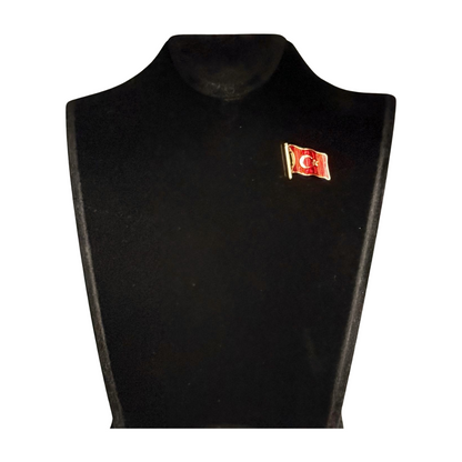 Ay yildiz Türkei Flagge 3d Anstecknadel-Pin – AYYILDIZ Yaka Rozeti 3d(3 Boyutlu Dalgalı)