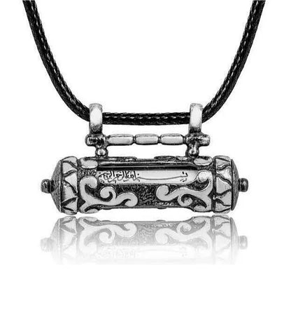 925 Sterling Silber Muska Cevsen Anhänger mit Leder Halskette