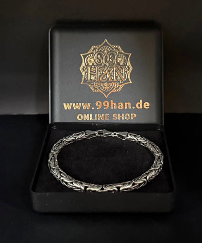 Artikel-Titel Massives Königsketten-Armband aus 925 Sterling Silber – 5 mm / 21 cm (Handgefertigt)