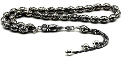 Silber Gebetskette 925 Sterling Silber Arpa Tesbih | Gümüş Tesbih