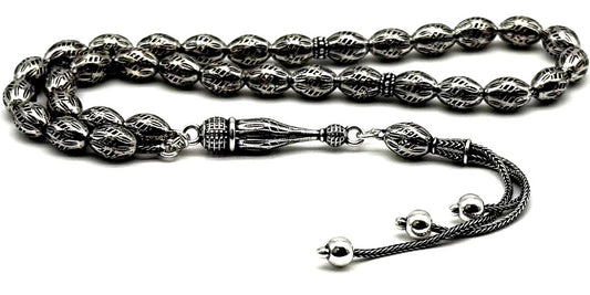 Silber Gebetskette 925 Sterling Silber Arpa Tesbih | Gümüş Tesbih
