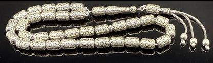 Gebetskette aus 925 Silber –  Gümüs Tesbih Fizyon Kapselform