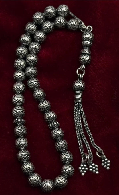 Gebetskette 925 Sterling Silber 29g | Gümüş Tesbih