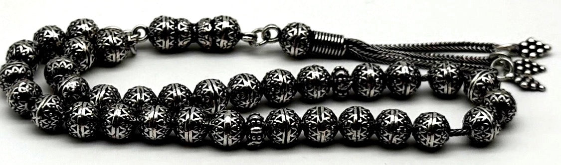 Gebetskette 925 Sterling Silber 29g | Gümüş Tesbih