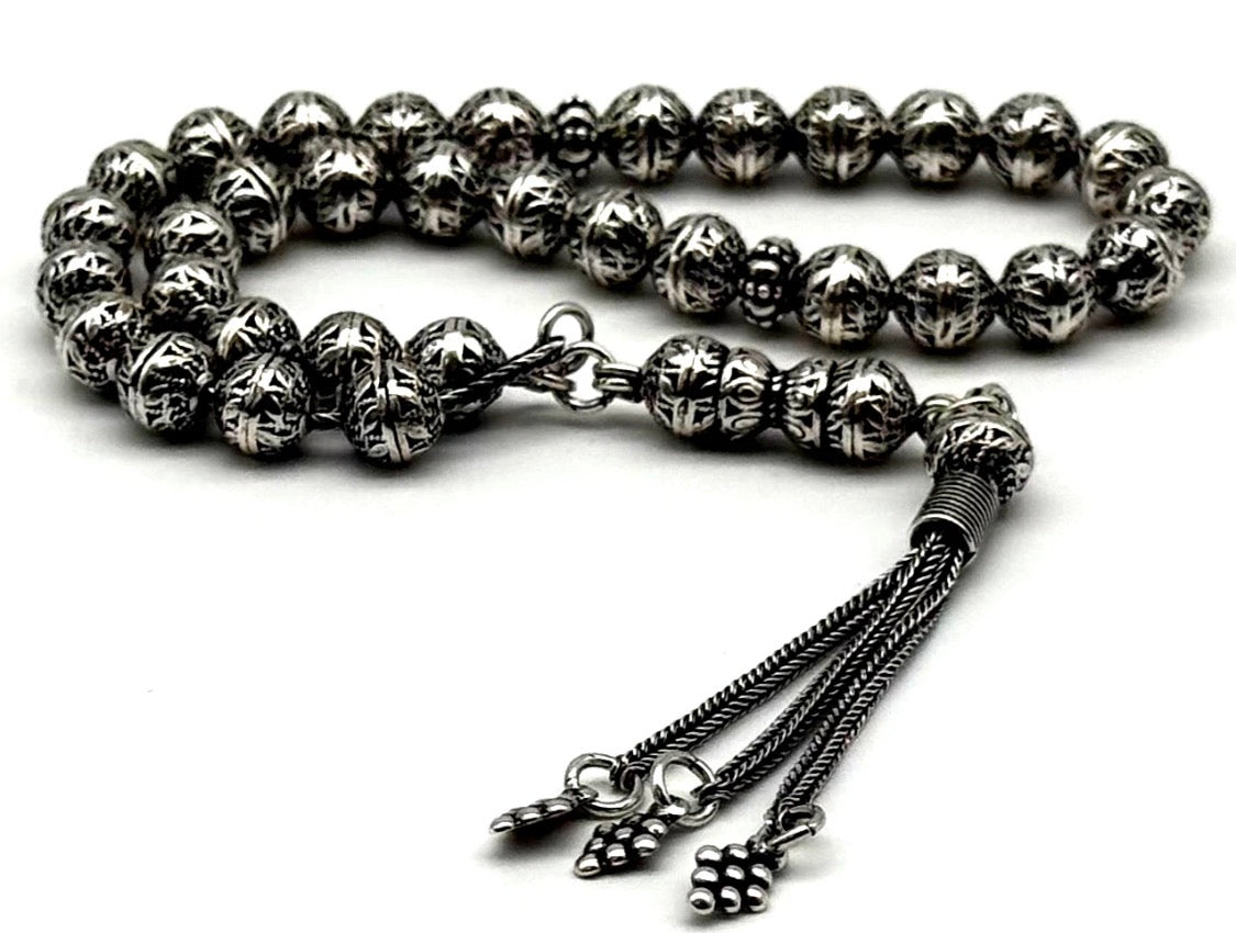 Gebetskette 925 Sterling Silber 29g | Gümüş Tesbih