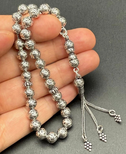 Gebetskette 925 Sterling Silber 29g | Gümüş Tesbih