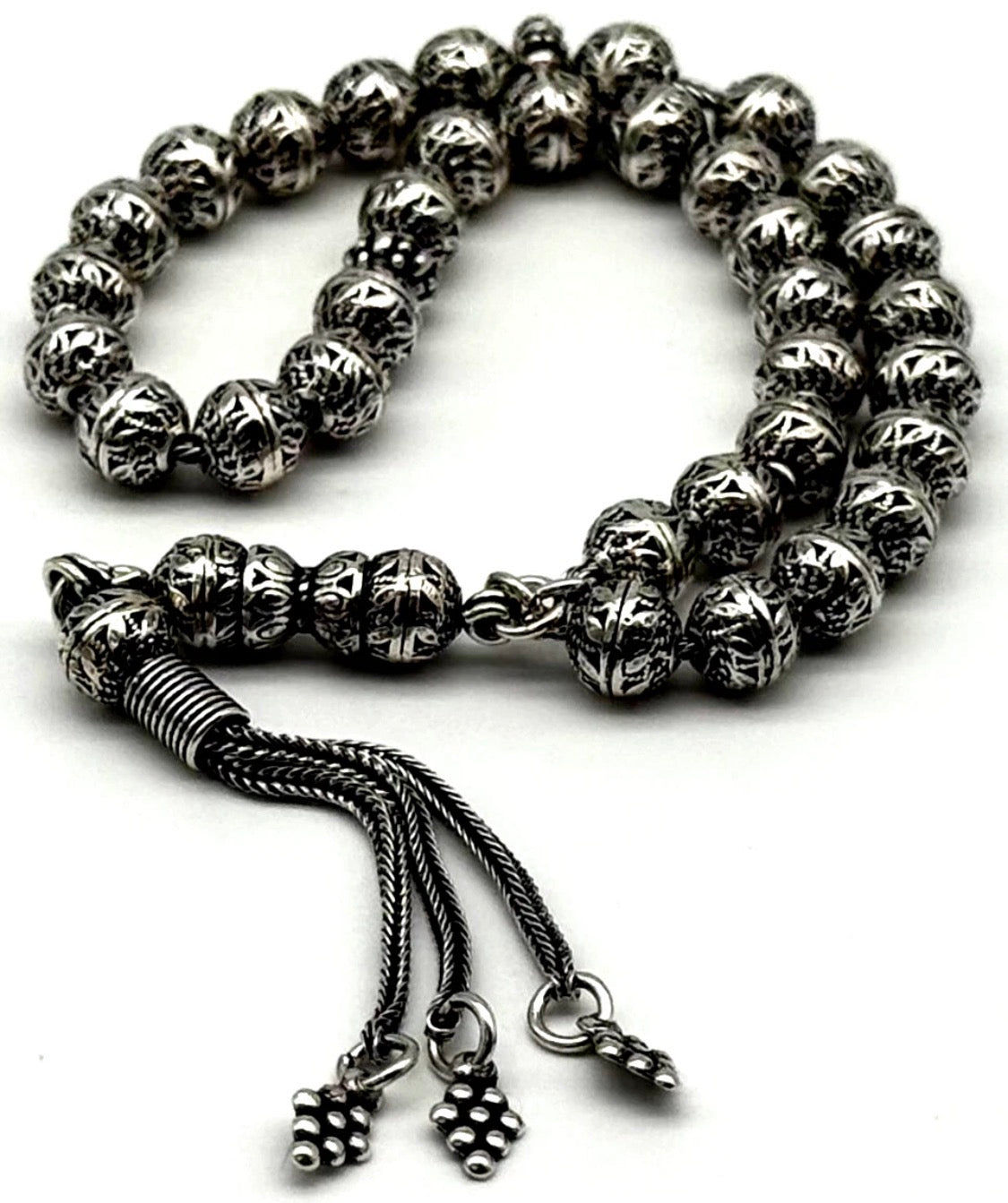 Gebetskette 925 Sterling Silber 29g | Gümüş Tesbih