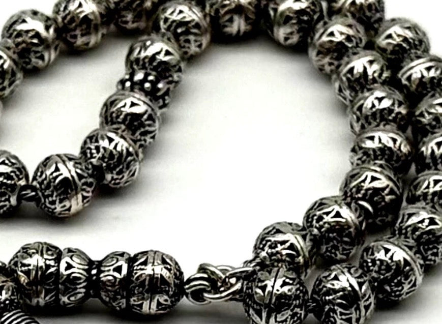 Gebetskette 925 Sterling Silber 29g | Gümüş Tesbih