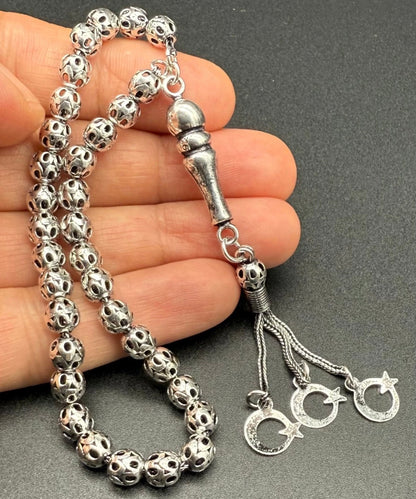 Gebetskette 925 Sterling Silber - Ay Yildiz Tesbih Gümüş